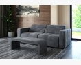 Modern Gray Sofa Set 3D модель