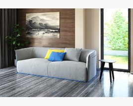 Modern Living Room Sofa 3D модель