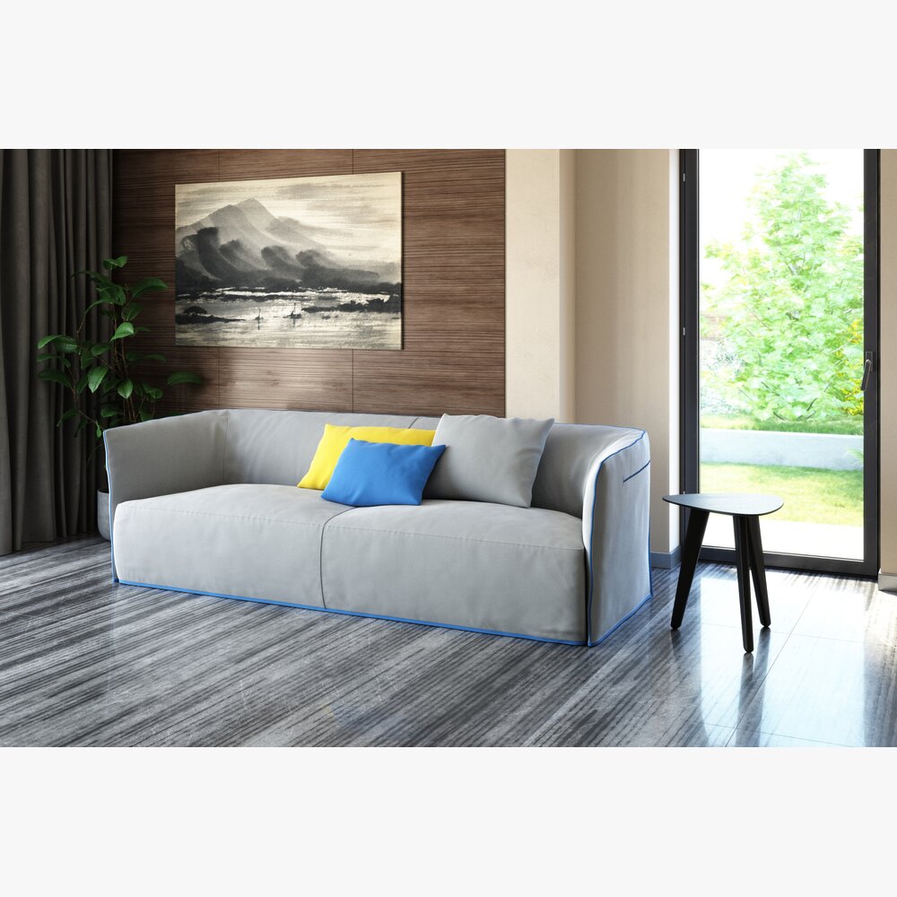 Modern Living Room Sofa Modelo 3d