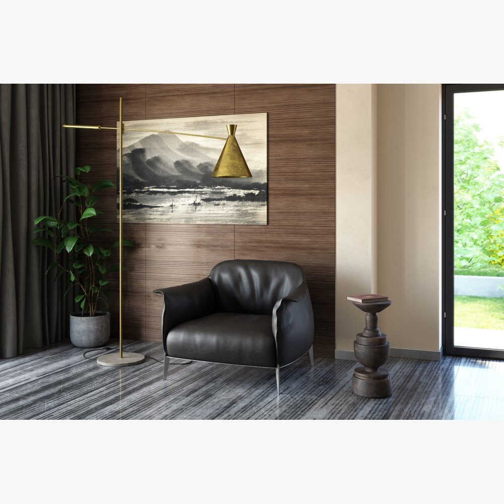 Modern Living Room Set 11 3D модель