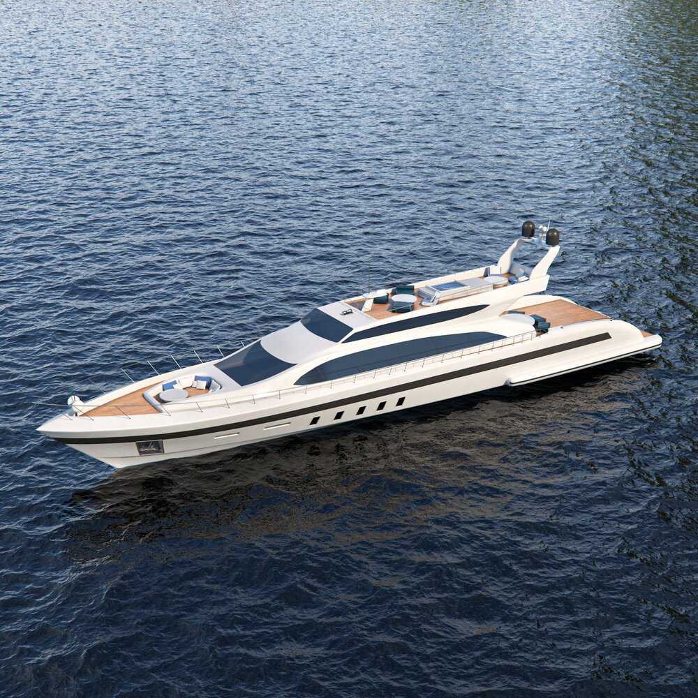 Luxury Modern Yacht 3Dモデル