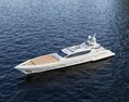 Luxury Yacht White 3D 모델 