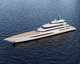 Large Luxury Yacht Modèle 3D