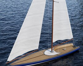 Ocean Sailing Yacht 3D model