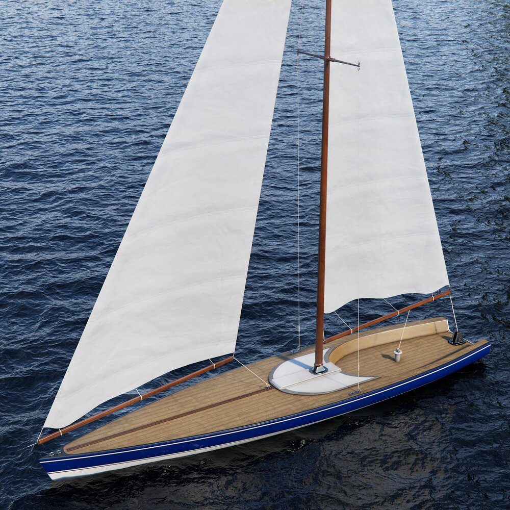 Ocean Sailing Yacht 3D model
