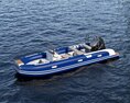 Luxury Inflatable Speedboat 3d model