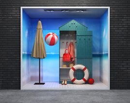 Beachside Theme Storefront 3D-Modell