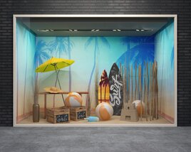Beach Vibes Theme Storefront 3D model