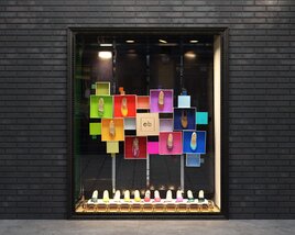 Colorful Sneaker Theme Storefront Modèle 3D