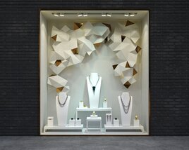 Modern Jewelry Store Display Modèle 3D