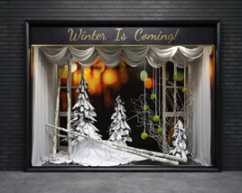Winter Wonderland Theme Storefront 3D-Modell