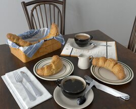 Breakfast Set 06 3D 모델 