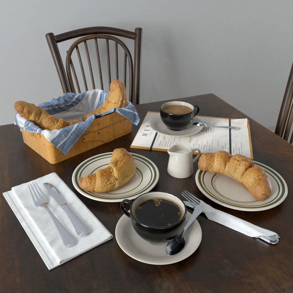 Breakfast Set 06 3D-Modell