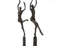 Bronze Ballet Dancers 3d model