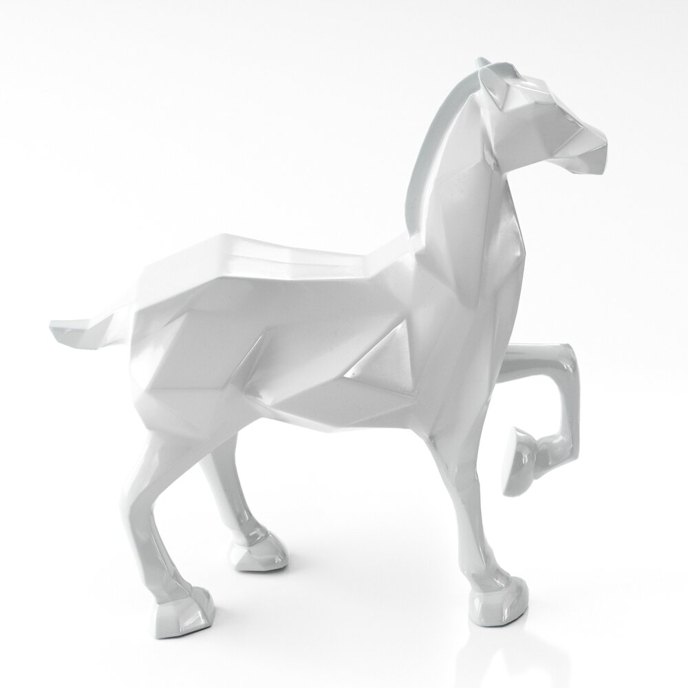 Geometric Horse Sculpture Modello 3D