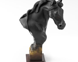 Horse Sculpture 02 Modèle 3D