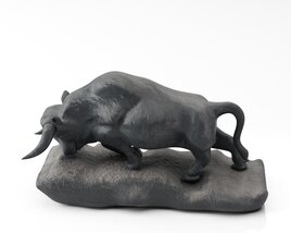 Bull Sculpture 3D 모델 