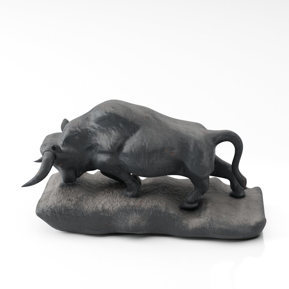 Bull Sculpture Modèle 3D