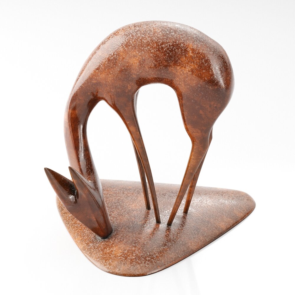 Abstract Iron Sculpture 3d model