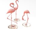 Flamingo Figurines Modèle 3d