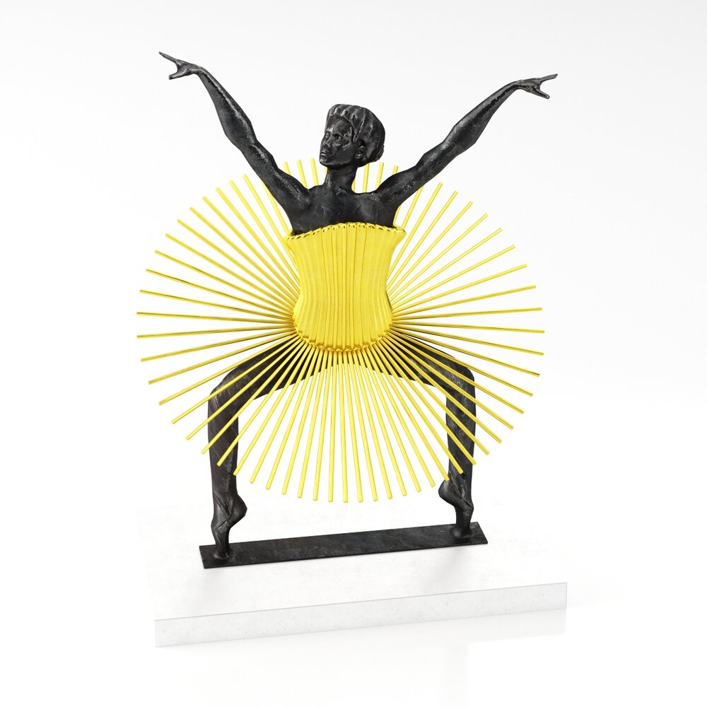 Sunburst Dancer Sculpture 3d model