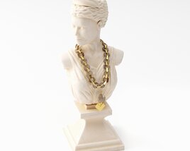 Classical Bust with Necklace 3D модель