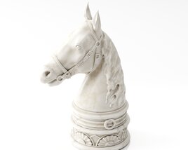 Ceramic Chess Knight Modelo 3D