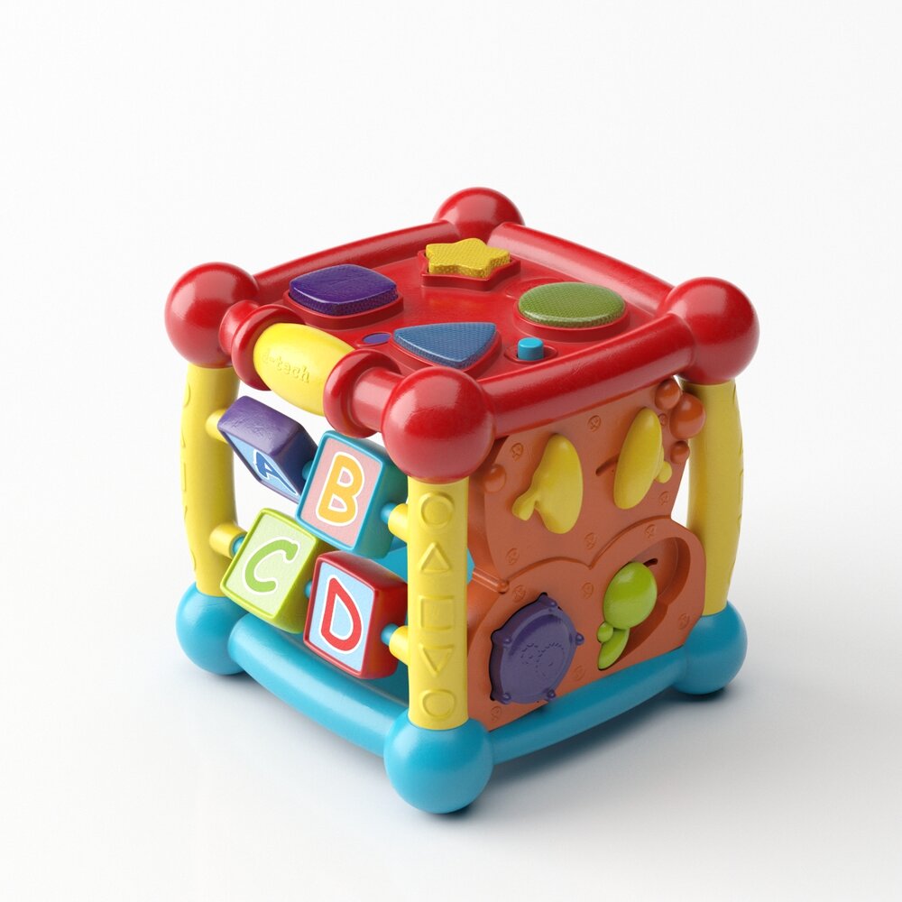 Colorful Activity Cube Modello 3D