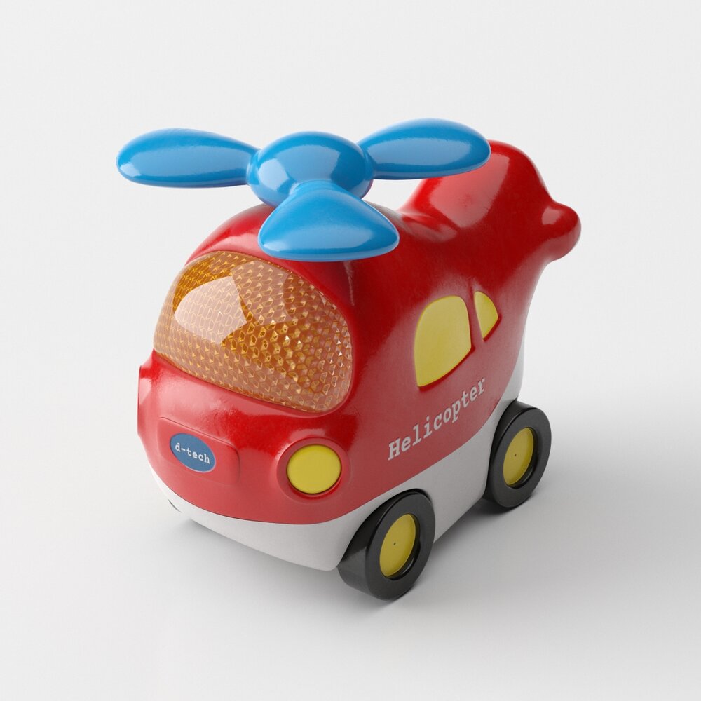 Toy Helicopter Car 3D 모델 