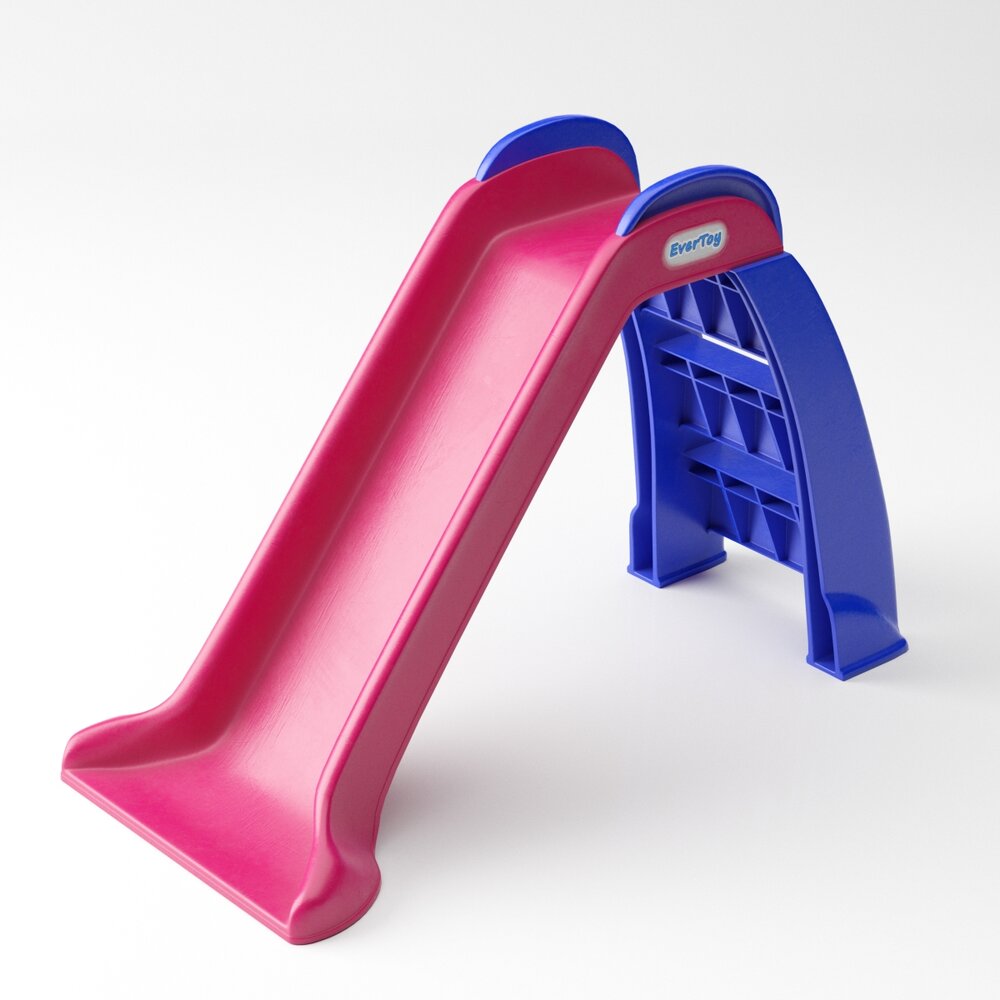 Colorful Children's Slide 3D-Modell
