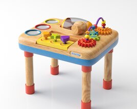 Children's Activity Table 3D 모델 