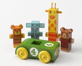Animal Block Toys 3Dモデル