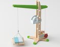 Wooden Balance Scale Toy 3D модель