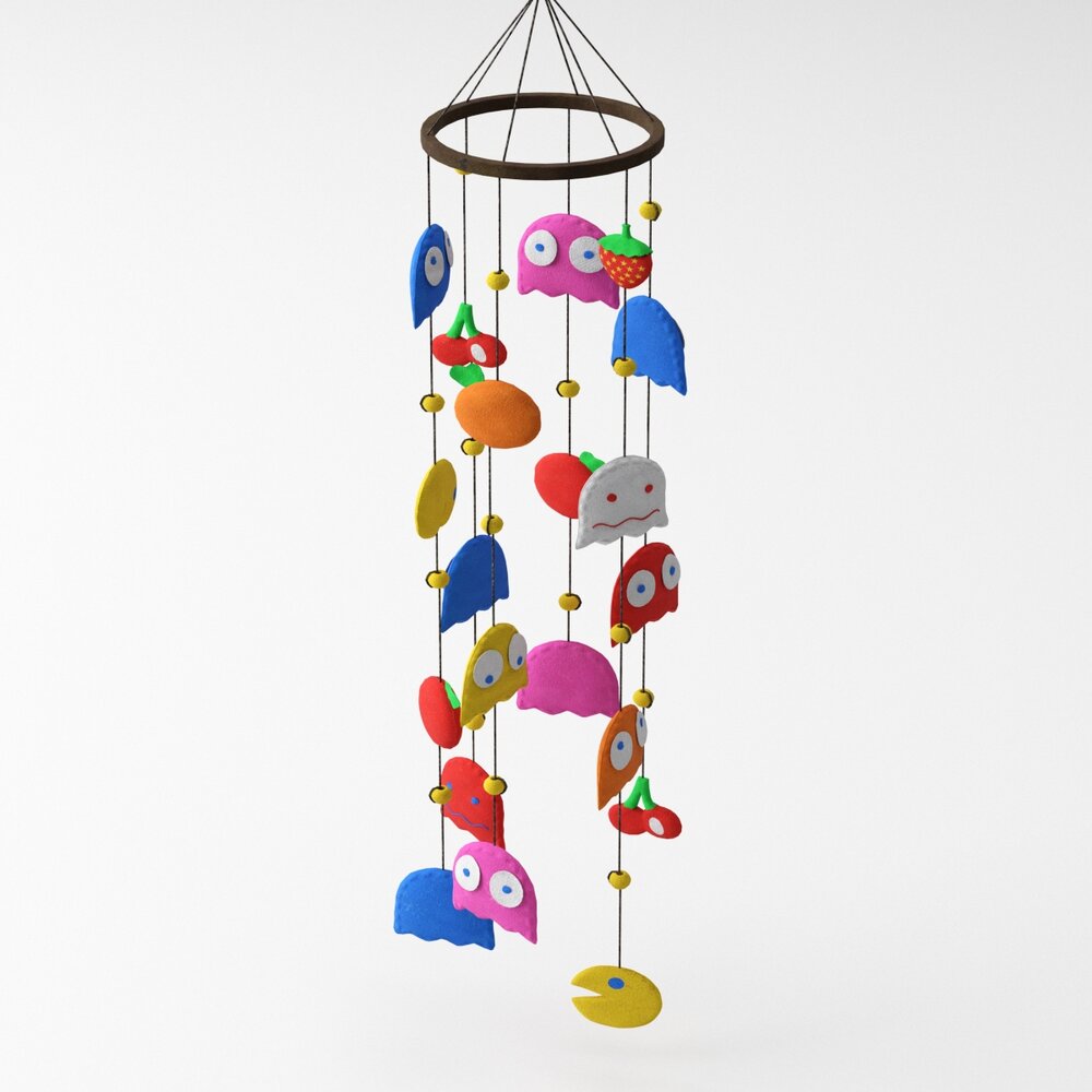 Colorful Hanging Mobile 3D model