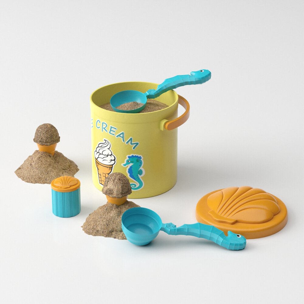 Ice Cream Sandbox Play Set 3D-Modell