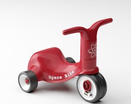 Red Toddler Tricycle 3D model