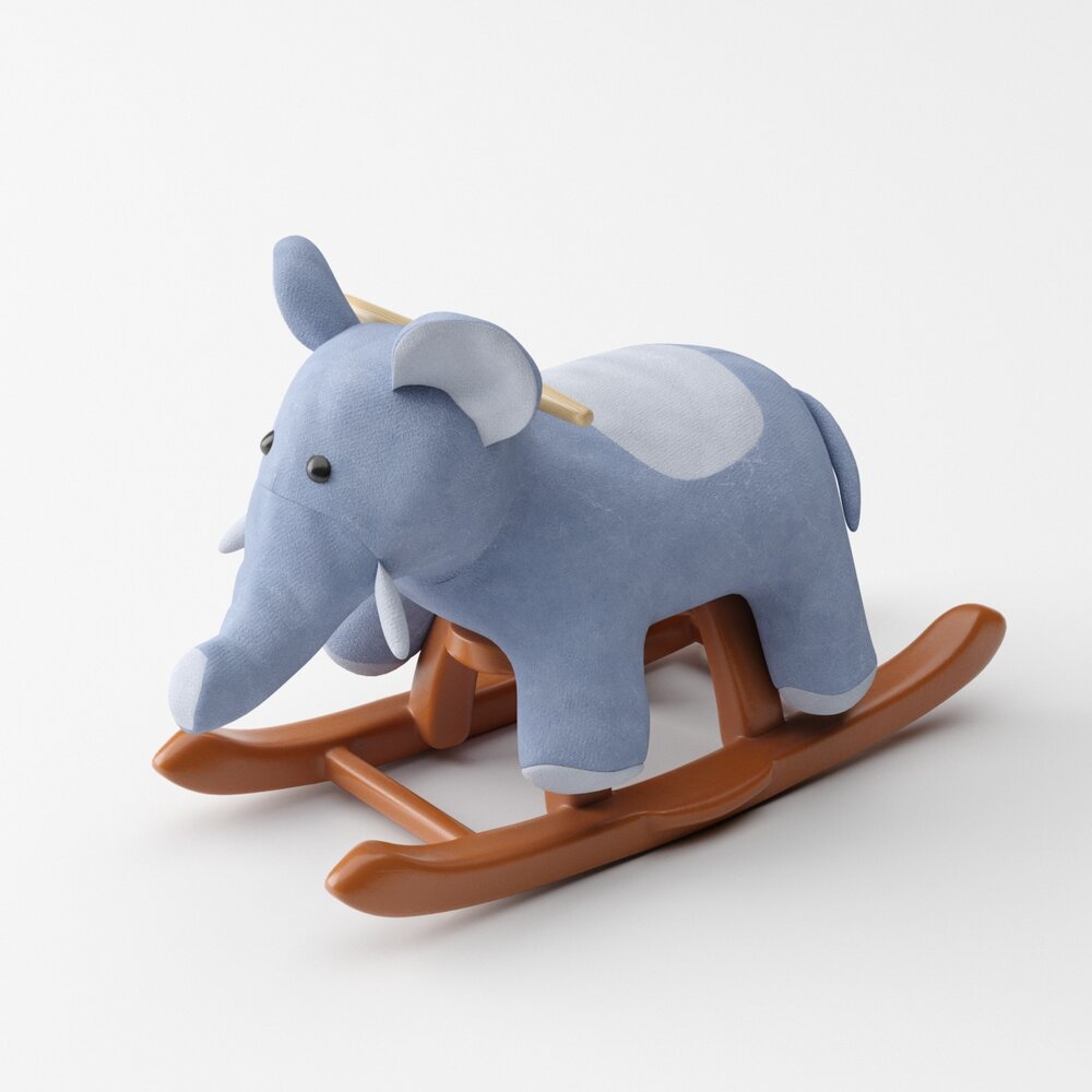 Rocking Elephant Toy 3D model