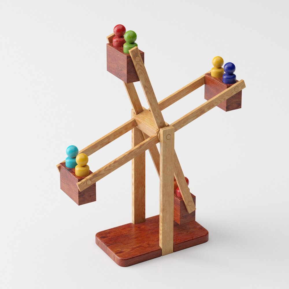 Wooden Balance Game 3D-Modell