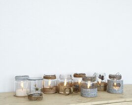 Decorative Candle Jars 3D model