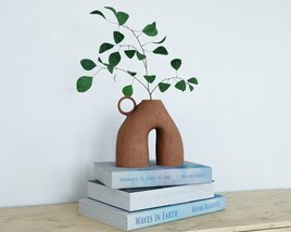 Vase with Greenery 3D модель