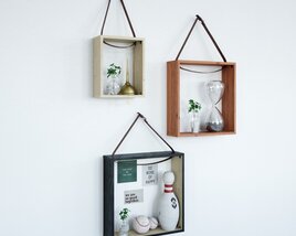 Wall-Mounted Decorative Shadow Boxes 3D 모델 