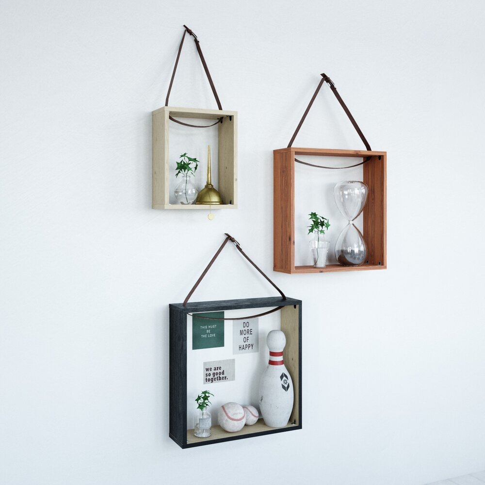 Wall-Mounted Decorative Shadow Boxes Modèle 3D