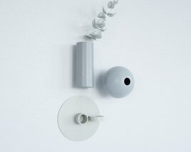 Modern Wall-Mounted Vase 3Dモデル