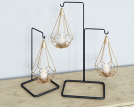 Geometric Candle Holders 02 3D-Modell