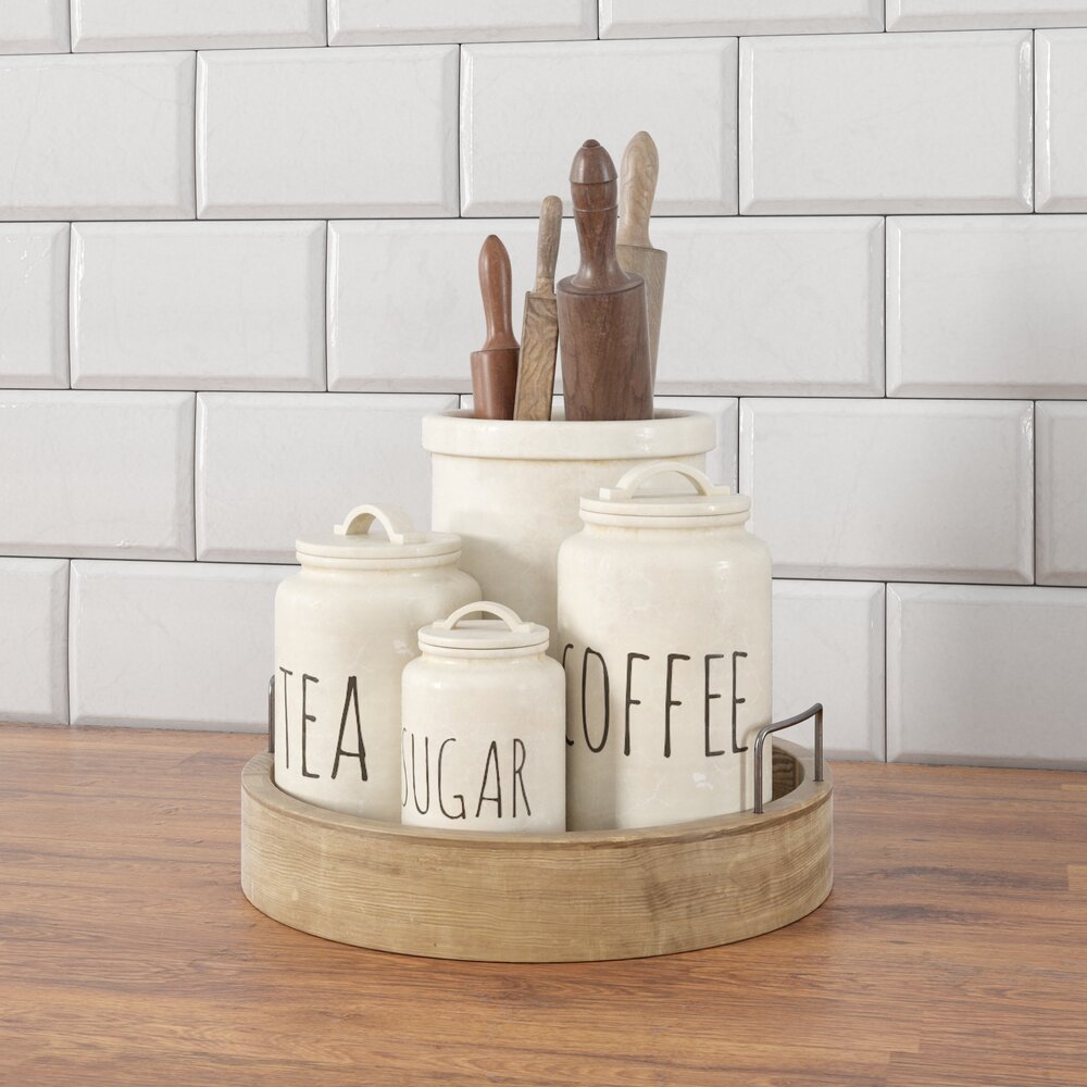 Kitchen Storage Containers Set 3Dモデル