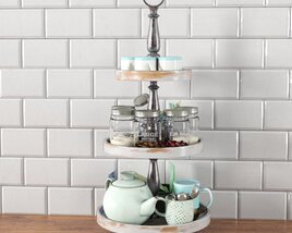 3-Tier Serving Stand 3D-Modell