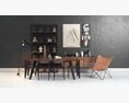 Industrial Chic Home Office 3d model