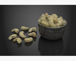 Bowl of Cashew Nuts Modèle 3D