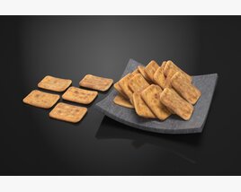 Savory Snack Crackers 3D 모델 