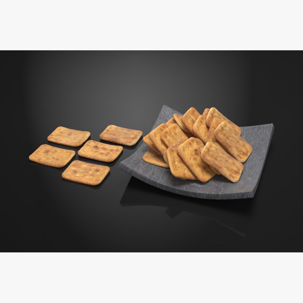 Savory Snack Crackers 3D模型